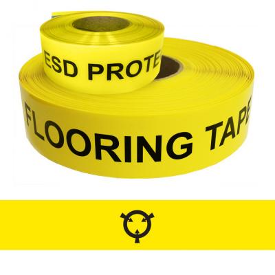 ESD Flooring Tape DuraStripe IN-LINE Ergomat Floor Marking Tape 10 cm x 30 m Yellow Roll Type A